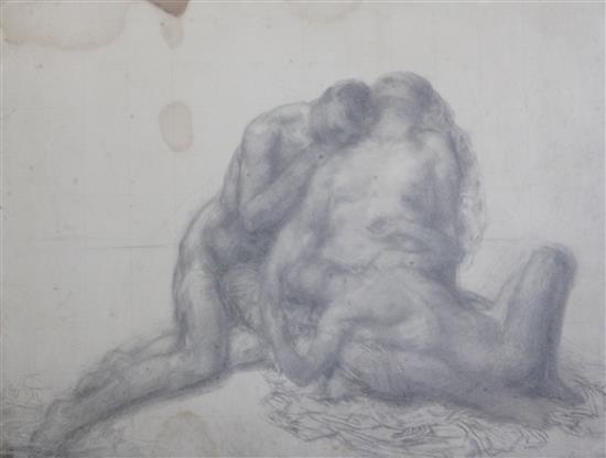 William Shackleton (1872-1933) Figure study 11.5 x 15.75in. & 16.5 x 22in.